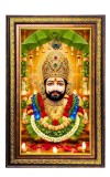 KhatuShyam Digital Golden Balck Color Photo Frame | Hindu Religious Wall Decor | 10x16 Inches - Inspirational Wall Art for Office, Home Decor - Ideal Spiritual Gift (F16680)