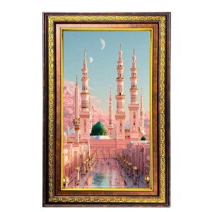 Mosque Digital Golden Balck Color Photo Frame | Hindu Religious Wall Decor | 10x16 Inches - Inspirational Wall Art for Office, Home Decor - Ideal Spiritual Gift (F16748) Mosque Digital Golden Balck Color Photo Frame | Hindu Religious Wall Decor | 10x16 Inches - Inspirational Wall Art for Office, Home Decor - Ideal Spiritual Gift (F16748)