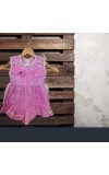 Cotton Sleeveless Baby Girl Frock for 0-9 Months – Soft & Comfortable Dress for Newborns & Infants (2, Pink)