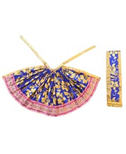 HiTechMart Designer Dress for Laddu Gopal | Matarani Dress for Durga, Laxmi, Radha Rani | Lehenga Patka/Chunari for Goddess Idols | God Clothes for Matarani & Devi Murti Shringar