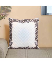 Home Beautiful White Microfiber Cushion Cover