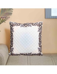 Home Beautiful White Microfiber Cushion Cover