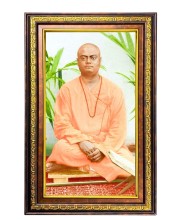 Swami Vivekananda Digital Golden Balck Color Photo Frame | Hindu Religious Wall Decor | 16x22 Inches - Inspirational Wall Art for Office, Home Decor - Ideal Spiritual Gift (F16947)
