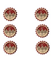 Wooden Lord Jagannath Fridge Magnet | Laser Engraved Religious Souvenir | Traditional Pattachitra Style Decorative Magnet for Home & Office (6)