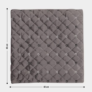 Home Beautiful Dark Grey Velvet Cushion Cover