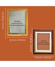 God Shri Veerabhadra Photo Frame - 10x14 Inches, Brown Wooden Frame for Home, Office & Temple Decoration God Shri Veerabhadra Photo Frame - 10x14 Inches, Brown Wooden Frame for Home, Office & Temple Decoration