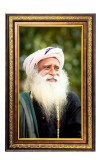 Sadguru Digital Golden Balck Color Photo Frame | Hindu Religious Wall Decor | 18x24 Inches - Inspirational Wall Art for Office, Home Decor - Ideal Spiritual Gift (F16592)