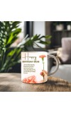 Happy Birthday Mom Printed Customized Coffee Mug – 325 Ml – Birthday Gift for Mom from Daughter or Son – Microwave & Dishwasher Safe