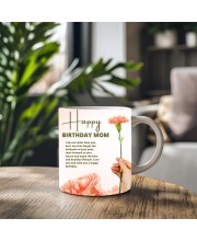 Happy Birthday Mom Printed Customized Coffee Mug – 325 Ml – Birthday Gift for Mom from Daughter or Son – Microwave & Dishwasher Safe Happy Birthday Mom Printed Customized Coffee Mug – 325 Ml – Birthday Gift for Mom from Daughter or Son – Microwave & Dishwasher Safe