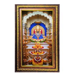 KhatuShyam Digital Golden Balck Color Photo Frame | Hindu Religious Wall Decor | 14x20 Inches - Inspirational Wall Art for Office, Home Decor - Ideal Spiritual Gift (F16678)