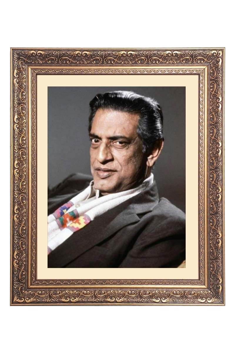 Sri Satyajit Ray Big Photo Frame - 16x20 Inches for Home & Office Decoration