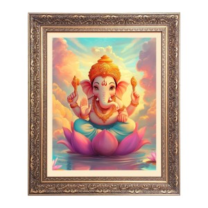 Sri Ganeshiji Big Photo Frame - 18x22 Inches for Home & Office Decoration Sri Ganeshiji Big Photo Frame - 18x22 Inches for Home & Office Decoration