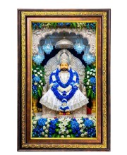 KhatuShyam Digital Golden Balck Color Photo Frame | Hindu Religious Wall Decor | 18x24 Inches - Inspirational Wall Art for Office, Home Decor - Ideal Spiritual Gift (F16681)