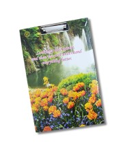 Hi Tech Sales Printed Exam Pad | Regular Wooden Exam Board for Girls & Boys, Kids, Students, Gift, School, Office, Industrial use | Stainless Clipboard (Color-Multicolor, Size-14.5 x 9.5) (Nature)