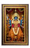 Durga Matha Digital Golden Balck Color Photo Frame | Hindu Religious Wall Decor | 10x16 Inches - Inspirational Wall Art for Office, Home Decor - Ideal Spiritual Gift (F16892)