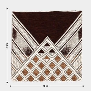 Home Beautiful Brown Microfiber Cushion Cover