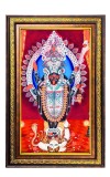 Kali Ma Digital Golden Balck Color Photo Frame | Hindu Religious Wall Decor | 18x24 Inches - Inspirational Wall Art for Office, Home Decor - Ideal Spiritual Gift (F16657)