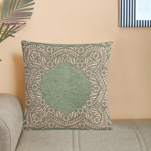 Home Beautiful Green Polyester Cushion Cover