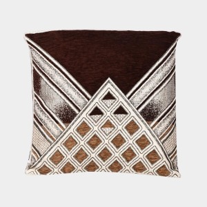 Home Beautiful Brown Microfiber Cushion Cover