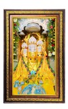Maa Baglamukhi Digital Golden Balck Color Photo Frame | Hindu Religious Wall Decor | 10x16 Inches - Inspirational Wall Art for Office, Home Decor - Ideal Spiritual Gift (F16961)