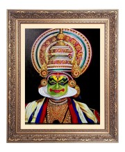 Kathakali Digital Print Big Photo Frame - 20x24 Inches for Home & Office Decoration