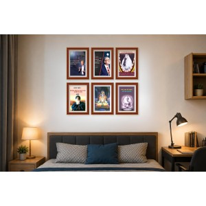 Pack Of 6 Laminated A4 Wall Posters | Spiritual, Motivational & Inspirational Designs | 250 GSM Photo Paper | Water-Resistant | Double-Sided Tape (F39403) Pack Of 6 Laminated A4 Wall Posters | Spiritual, Motivational & Inspirational Designs | 250 GSM Photo Paper | Water-Resistant | Double-Sided Tape (F39403)