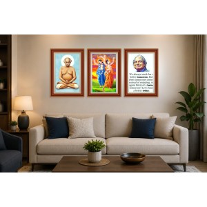 Pack Of 6 Laminated A4 Wall Posters | Spiritual, Motivational & Inspirational Designs | 250 GSM Photo Paper | Water-Resistant | Double-Sided Tape (F39385)