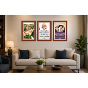 Pack Of 6 Laminated A4 Wall Posters | Spiritual, Motivational & Inspirational Designs | 250 GSM Photo Paper | Water-Resistant | Double-Sided Tape (F39329)