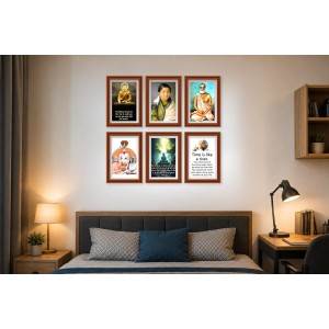 Pack Of 6 Laminated A4 Wall Posters | Spiritual, Motivational & Inspirational Designs | 250 GSM Photo Paper | Water-Resistant | Double-Sided Tape (F39064) Pack Of 6 Laminated A4 Wall Posters | Spiritual, Motivational & Inspirational Designs | 250 GSM Photo Paper | Water-Resistant | Double-Sided Tape (F39064)