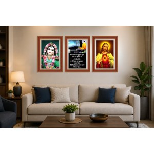 Pack Of 6 Laminated A4 Wall Posters | Spiritual, Motivational & Inspirational Designs | 250 GSM Photo Paper | Water-Resistant | Double-Sided Tape (F39414)