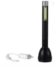 Portable and Lightweight Rechargeable 100w Laser LED Power Torch Light 27cm Platinum 25W COB, 2X 3.7V 1200mAh Li-ion Batteries, 5V Adaptor, Durable and Bright, Ideal for Indoor and Outdoor Use