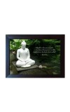Hitech Buddha(Gautam Buddha Bhagwan) Quote Photo Frame | Motivational Quotes Poster for Bedroom, Living Room, Study Room, Kids