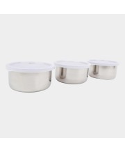 300ml Stainless Steel Container Set of 3, 4 X 2 inch (Pack of 3)