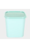 Hitech Sales 3.6L Plastic Storage Container with Lid – BPA-Free, Durable & Stackable – Green Food Organizer for Kitchen, Pantry, or Fridge