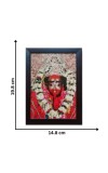 Hitech Sales Tara Maa Photo Frame, Brown,1 Piece for Wall, Temple, Outdoor Spaces Home Decor, Gifts (PVC Frame, 8 x 6 inch)
