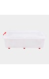 Hitech Sales 30L Large Plastic Storage Container with Lid – Heavy-Duty, Stackable & Durable – Ideal for Home Organization – Purple
