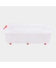 Hitech Sales 30L Large Plastic Storage Container with Lid – Heavy-Duty, Stackable & Durable – Ideal for Home Organization – Purple