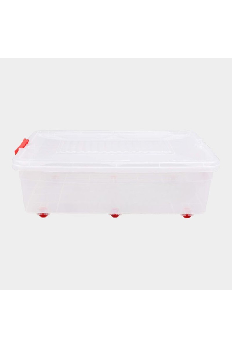 Hitech Sales 30L Large Plastic Storage Container with Lid – Heavy-Duty, Stackable & Durable – Ideal for Home Organization – Purple