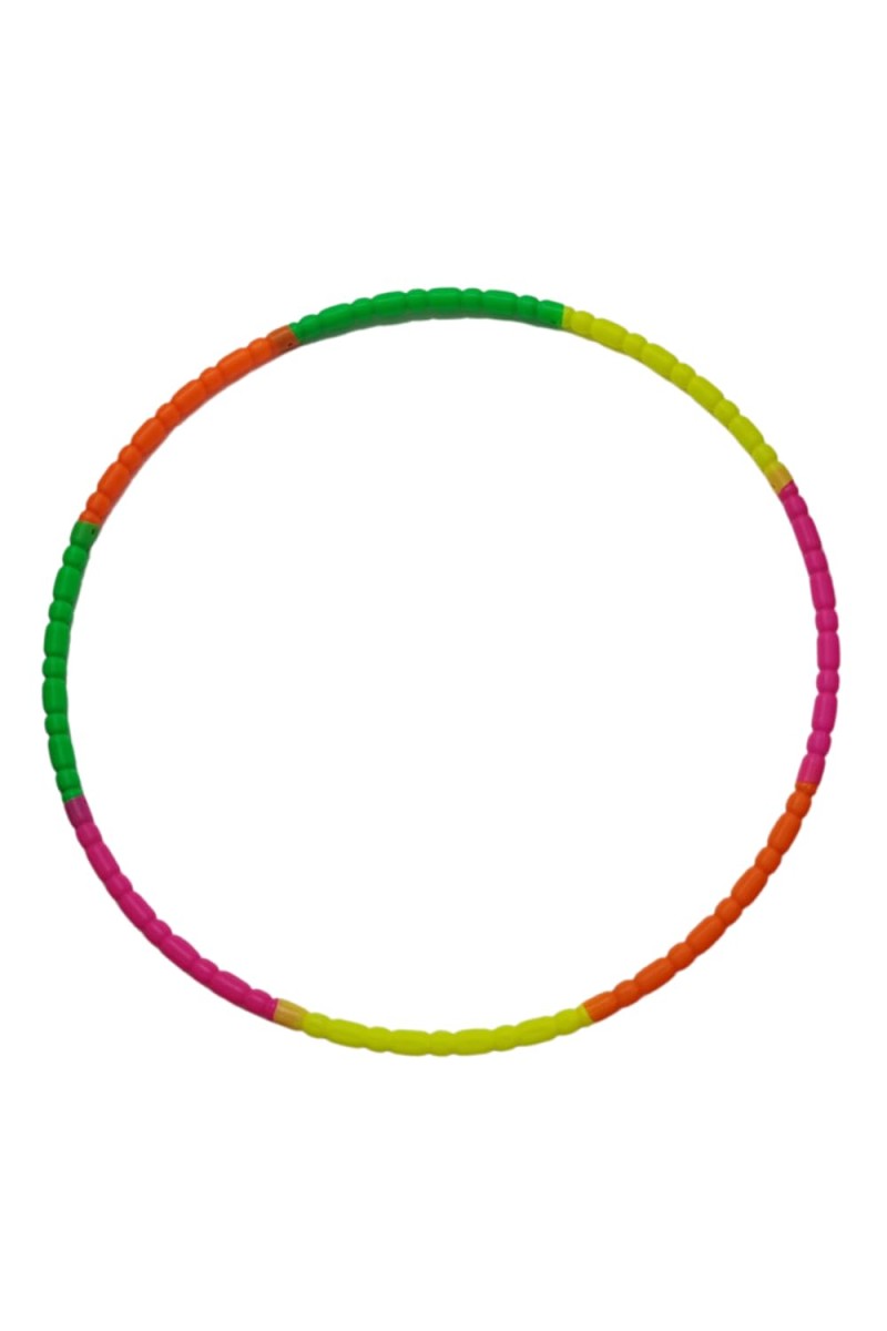 Hitech Sales Hula Hoop Ring for Fitness. Gymnastic & Other Weight Loss Exercises, Detachable & Easy to Assemble, Weight - 200 GMS, Multicolor