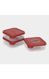 Hitech Sales 550ml Plastic Container – Maroon Airtight Storage Box for Kitchen & Pantry