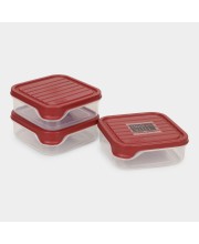 Hitech Sales 550ml Plastic Container – Maroon Airtight Storage Box for Kitchen & Pantry
