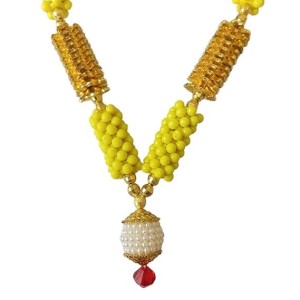 Hitech Sales Artificial Mala for Pooja, Temple, and Festival Decoration | Traditional Prayer Garlands (Small - 17 cm, Pack of 1)