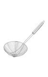 HiTechMart Stainless Steel Spider Strainer Skimmer Jhara &ndash; Long Handle Wire Mesh Ladle for Frying, Draining & Lifting Food &ndash; Durable, & Rustproof Kitchen Tool &ndash; Ideal for Noodles, Pasta, French Fries