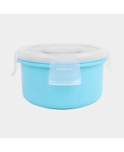 Hitech Sales 300ml Stainless Steel Container with Lid – Durable, Rust-Resistant & BPA-Free Food Storage Box – Light Blue