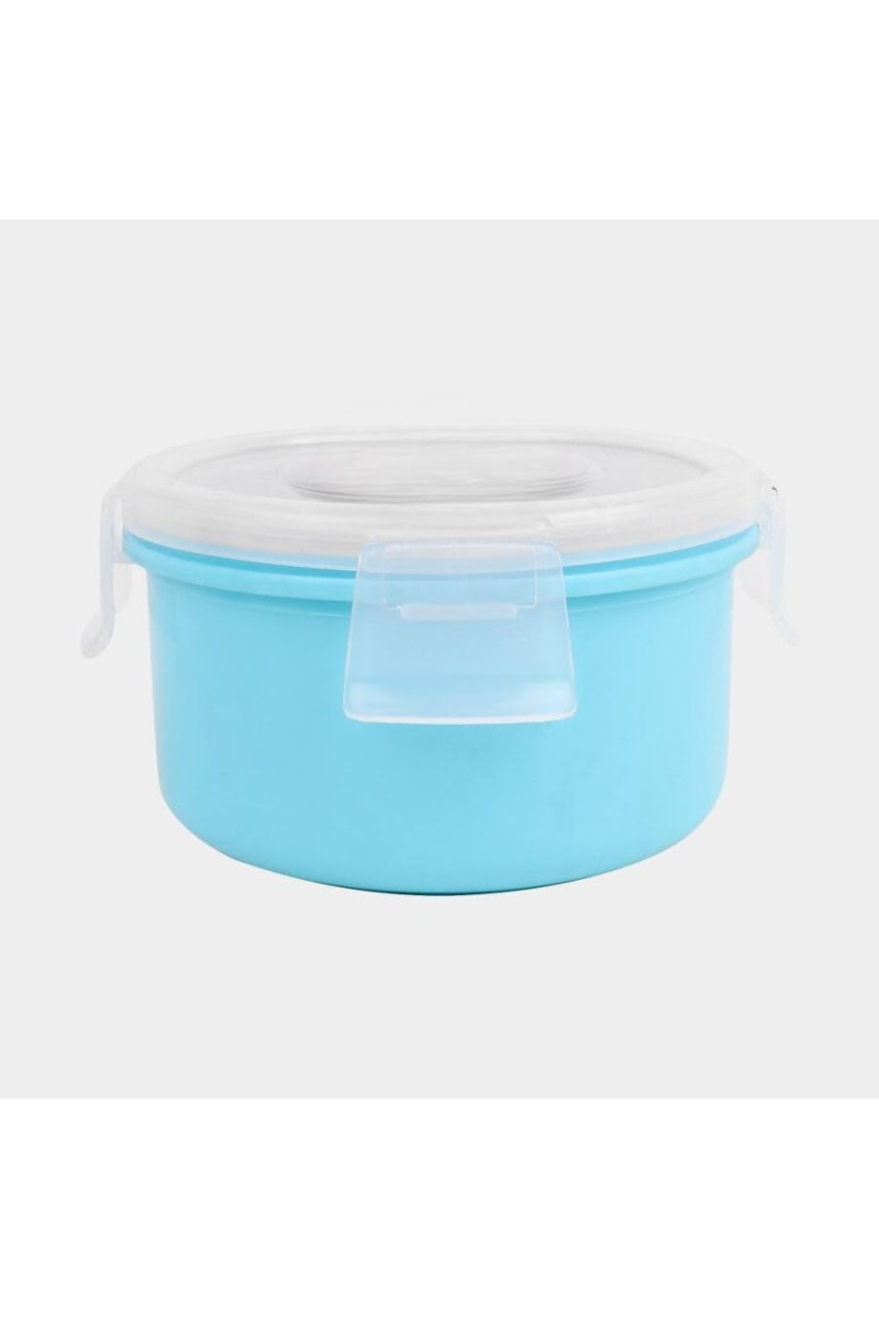 Hitech Sales 300ml Stainless Steel Container with Lid – Durable, Rust-Resistant & BPA-Free Food Storage Box – Light Blue