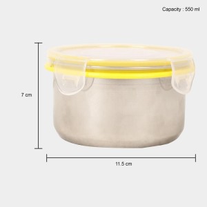 550 ml Steel Container 1 1.5 X 7 cm (Pack of 1)