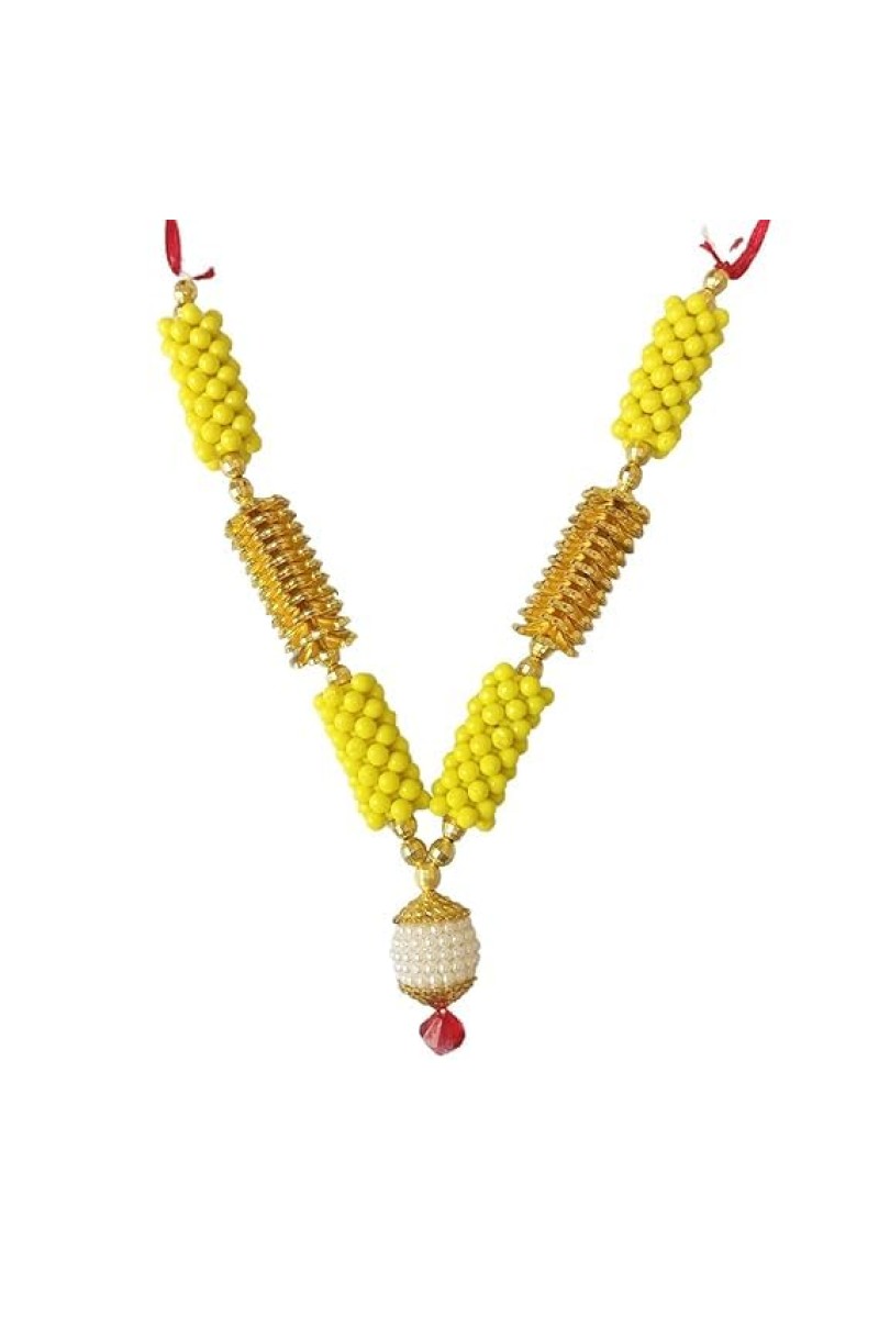 Hitech Sales Artificial Mala for Pooja, Temple, and Festival Decoration | Traditional Prayer Garlands (Small - 17 cm, Pack of 1)