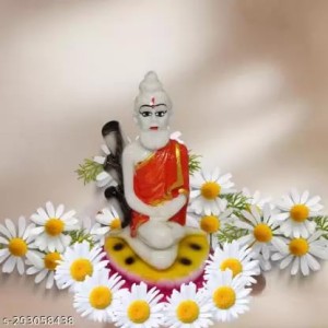 Hi Tech Sales Lokenath Baba/Brahmachari Murti/Idol/Statue/Figurine/Showpiece: Handcrafted, Material - Resin for for Temple/Pooja, Decoration, Home, Study Room (4 x 2.5 inch)