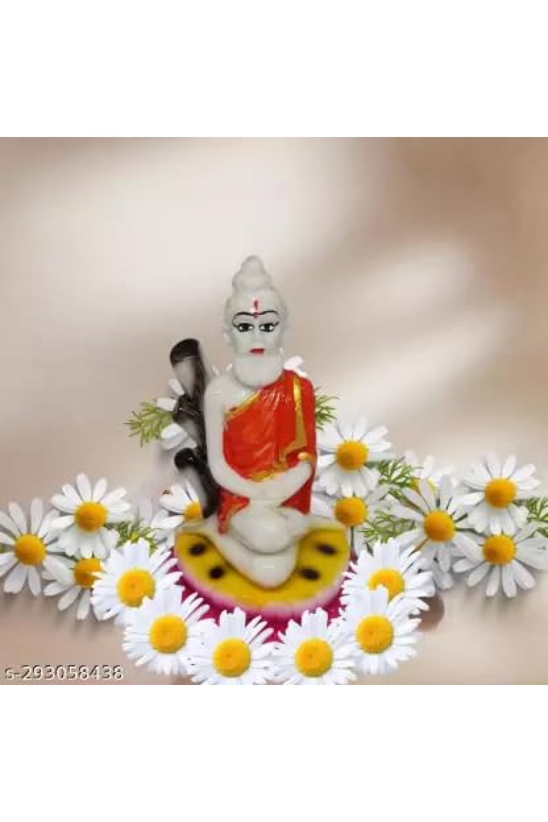 Hi Tech Sales Lokenath Baba/Brahmachari Murti/Idol/Statue/Figurine/Showpiece: Handcrafted, Material - Resin for for Temple/Pooja, Decoration, Home, Study Room (4 x 2.5 inch)