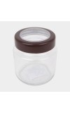Hitech Sales 500ml Glass Jar – Transparent Storage Container for Kitchen, Pantry & Organizing